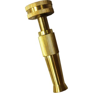 3" TWIST HOSE NOZZLE, SOLID BRASS