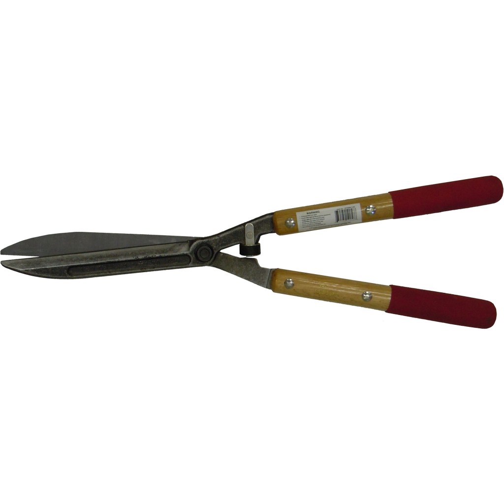 21" PRO FORGED HEDGE SHEAR, RUBBER BUMPER, WOOD HANDLE