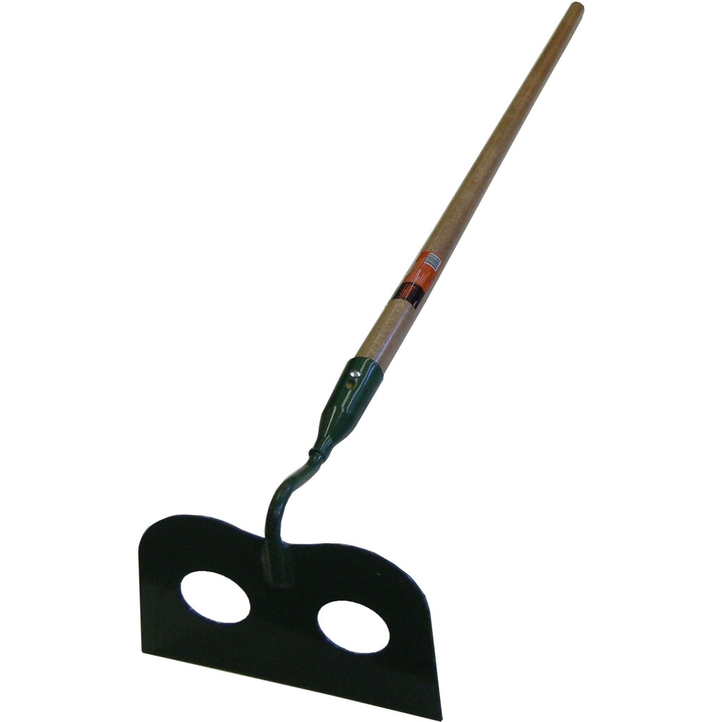 9" X 6" MASONRY HOE,  54" WOOD HANDLE