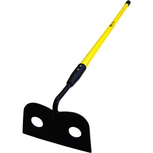 9.5" X 6" MASONRY HOE, 60" FIBERGLASS HANDLE