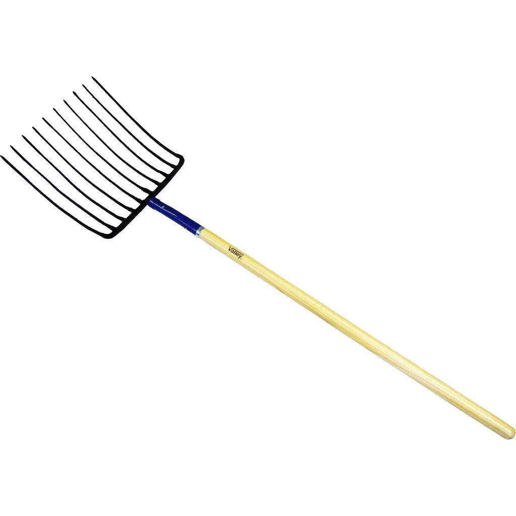 10 TINE FORGED SEED FORK, 48" ASH WOOD HANDLE - PRO SERIES™