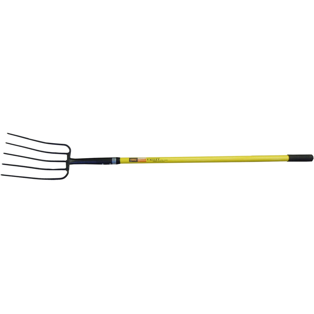 5 TINE PITCH FORK, 48" FIBERGLASS HANDLE
