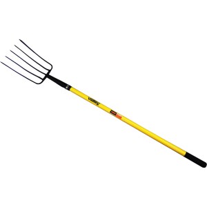 5 TINE FORGED PITCH FORK, 48" FIBERGLASS HANDLE -  PRO SERIES™