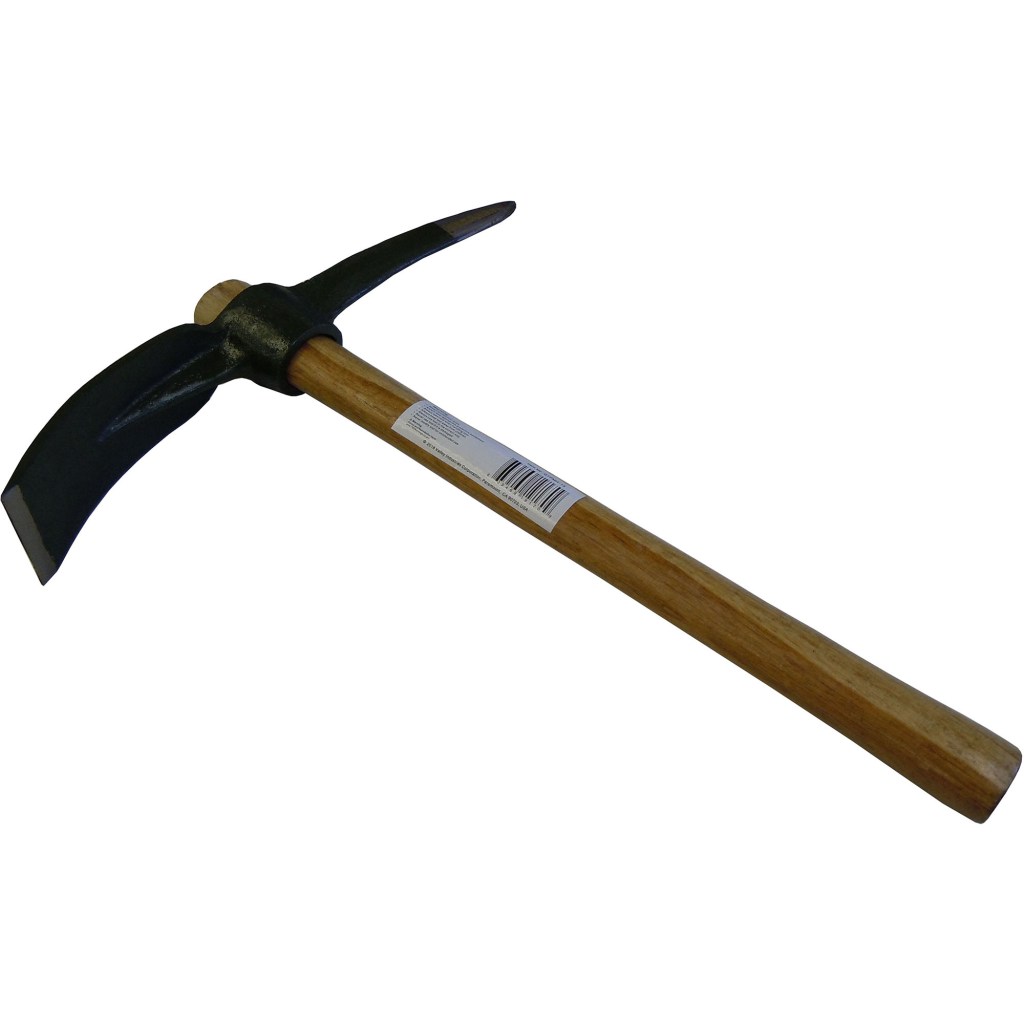 1.5 LB. GARDEN PICK MATTOCK, 16" WOOD HANDLE