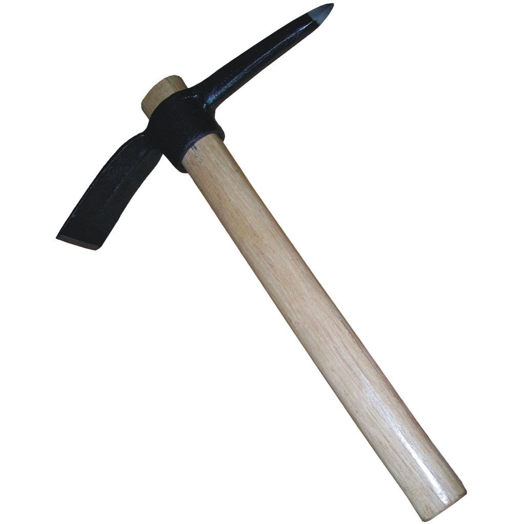 1.5 LB. FORGED PICK MATTOCK, 16" WOOD HANDLE