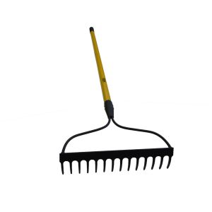 14 TINE BOW RAKE, 54" FIBERGLASS HANDLE