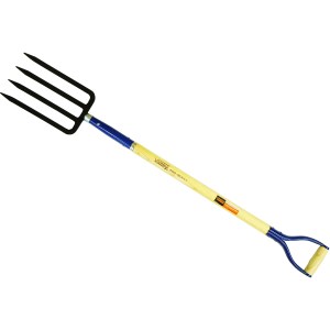 4 TINE HD SPADING FORK, 30" D-GRIP WOOD HANDLE, PRO-SERIES™