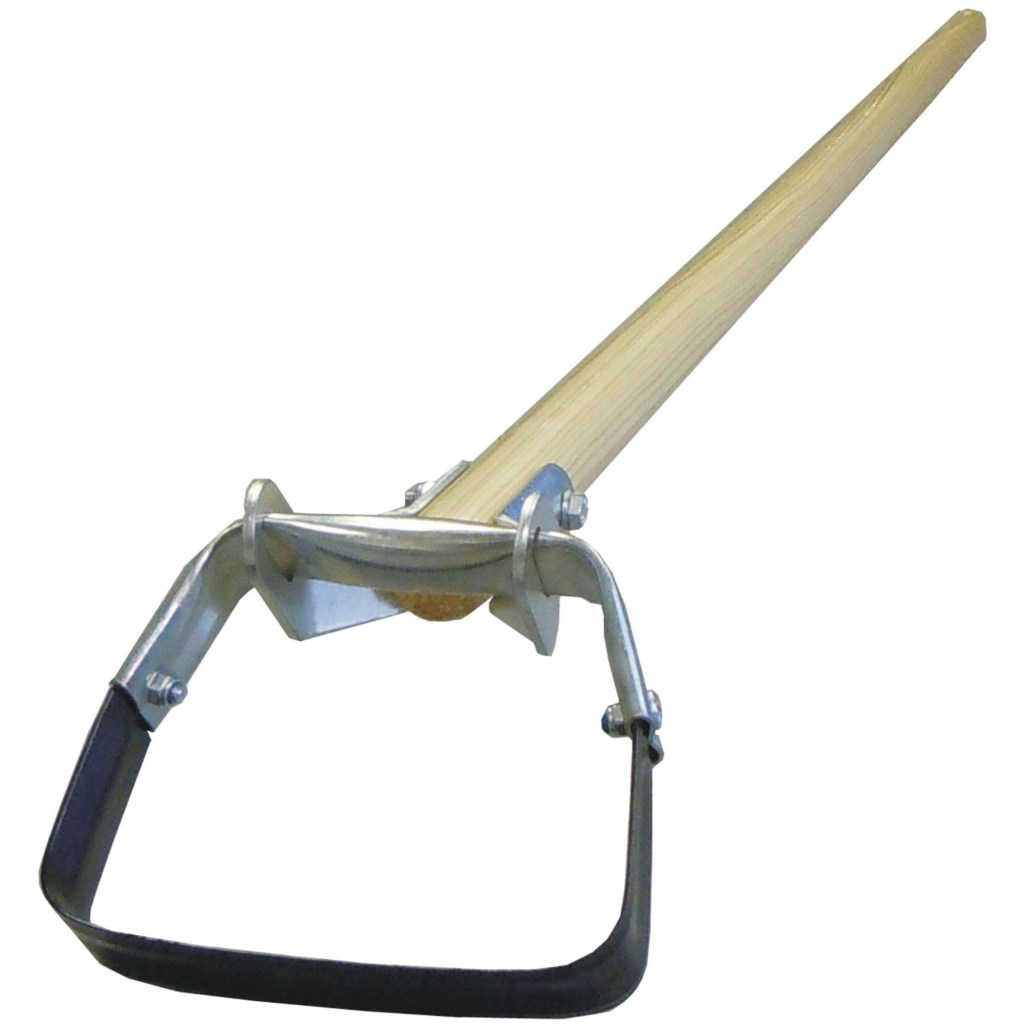 1" X 6" SCUFFLE HOE, 1-1/8" X 54" WOOD HANDLE, USA