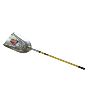 #14 ALUMINUM SCOOP, 48" FIBERGLASS HANDLE (USA)