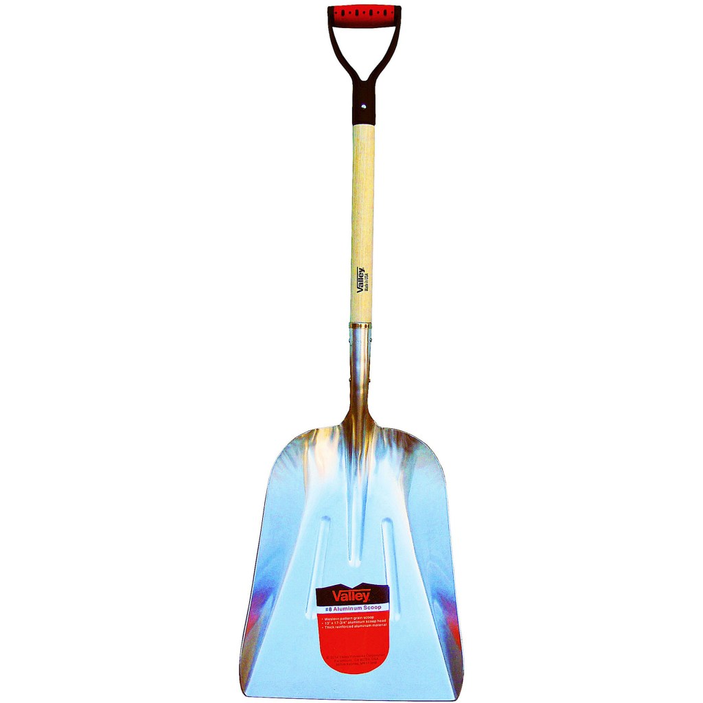 #8 ALUMINUM SCOOP, 30" ASH HANDLE D-GRIP (USA)