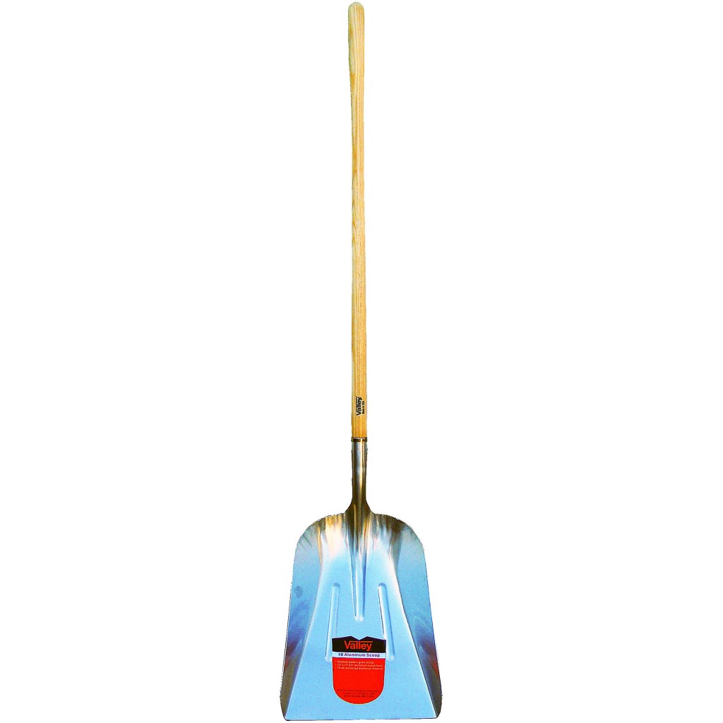 #8 ALUMINUM SCOOP, 48" ASH HANDLE (USA)