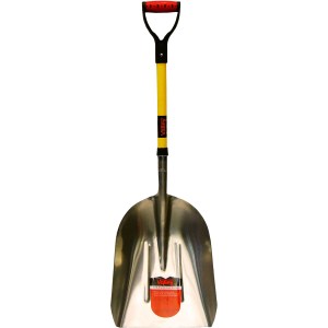 #10 ALUMINUM SCOOP, 30" FIBERGLASS HANDLE D-GRIP (USA)