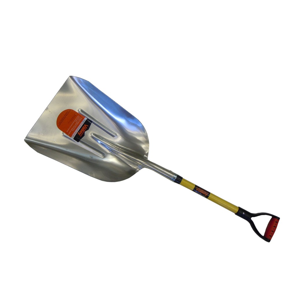 #12 ALUMINUM SCOOP, 30" FIBERGLASS HANDLE D-GRIP (USA)