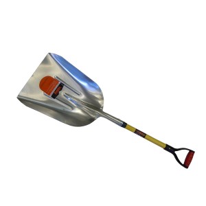 #12 ALUMINUM SCOOP, 30" FIBERGLASS HANDLE D-GRIP (USA)