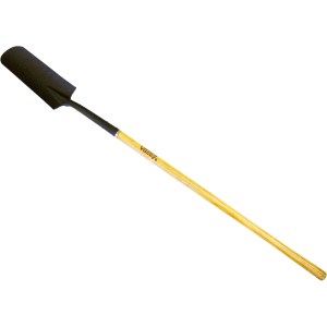 14"DRAIN SHOVEL, 48" WOOD HANDLE