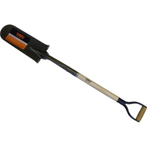 14" DRAIN SHOVEL-CLOSED BACK, 30" ASH HANDLE D-GRIP (USA)