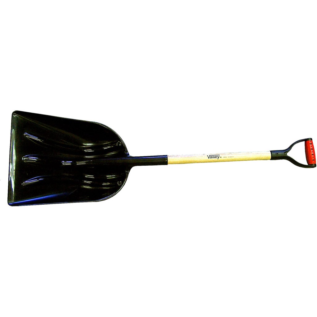 #12 POLY SCOOP, 30" D-GRIP WOOD HANDLE