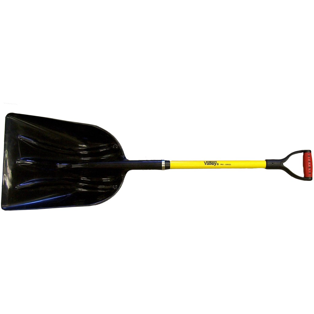 #12 POLY SCOOP, 30" D-GRIP FIBERGLASS HANDLE