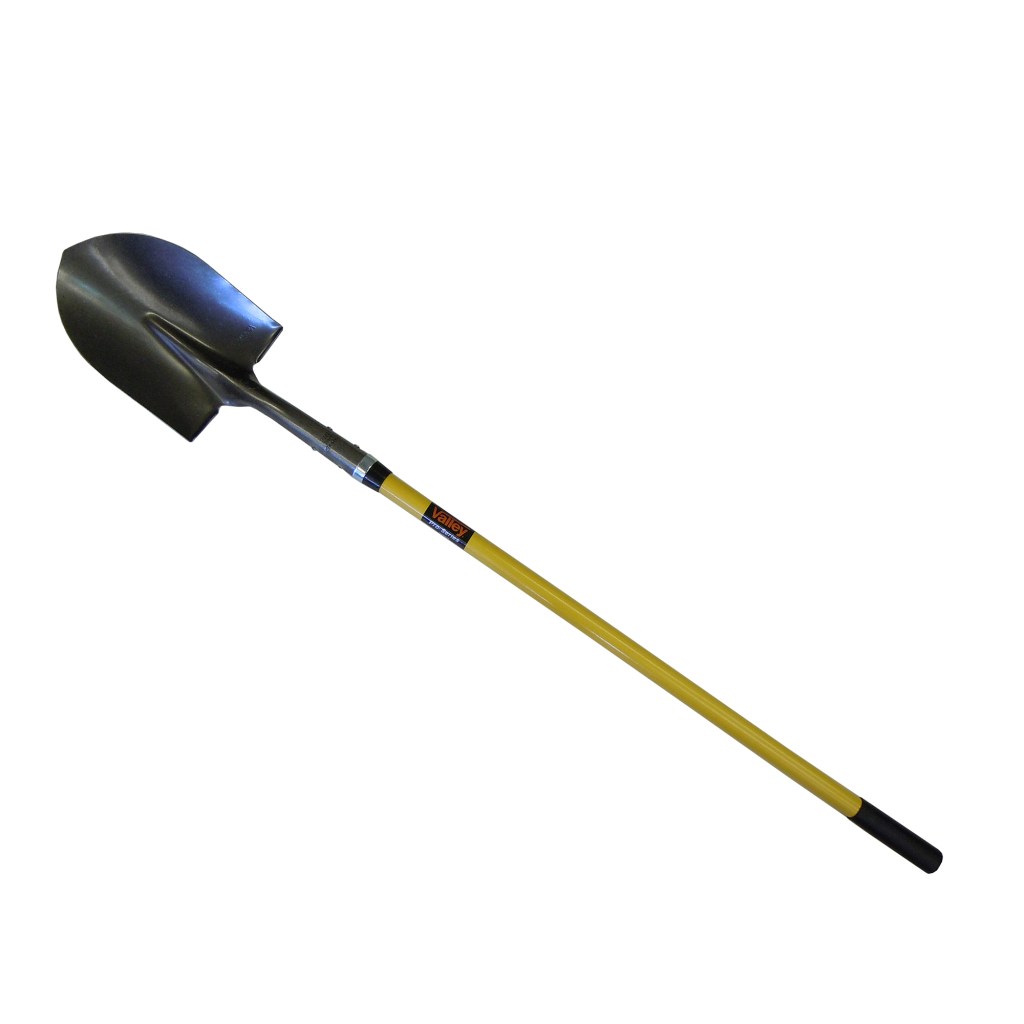 ROUND SHOVEL, 48" FIBERGLASS HANDLE (USA)