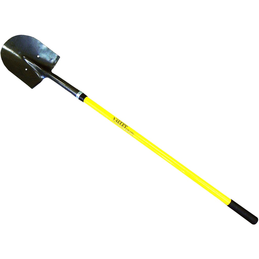 RICE SHOVEL, 48" FIBERGLASS HANDLE (USA)