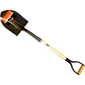 ROUND SHOVEL-CLOSED BACK, 30" ASH HANDLE D-GRIP (USA)