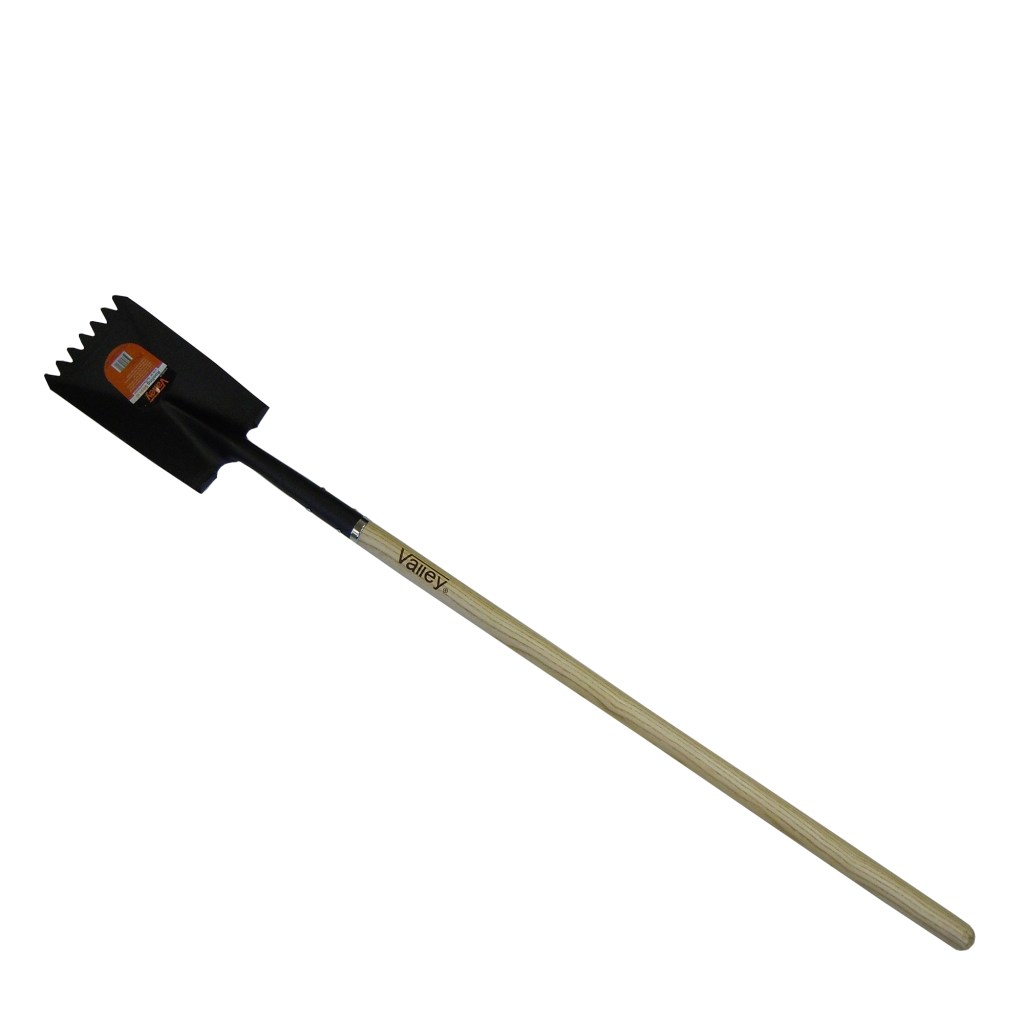 V TOOTH ROOFING SHOVEL, 48" HARDWOOD HANDLE