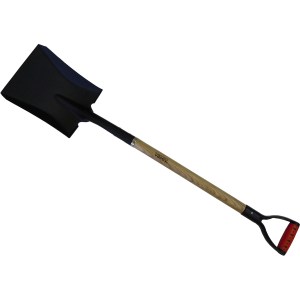 SQUARE SHOVEL, 30" D-GRIP WOOD HANDLE