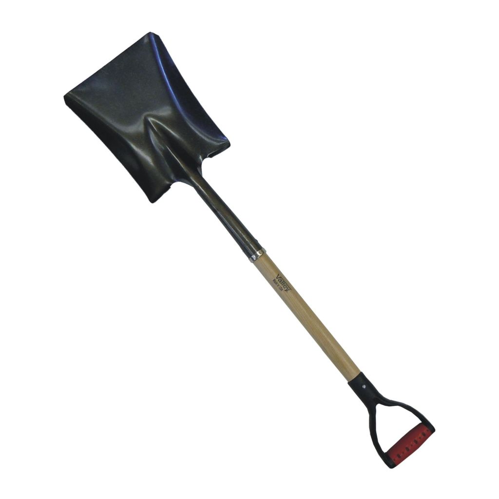 SQUARE SHOVEL, 30" D-GRIP ASH HANDLE (USA)