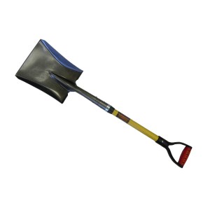 SQUARE SHOVEL, 30" FIBERGLASS HANDLE (USA)