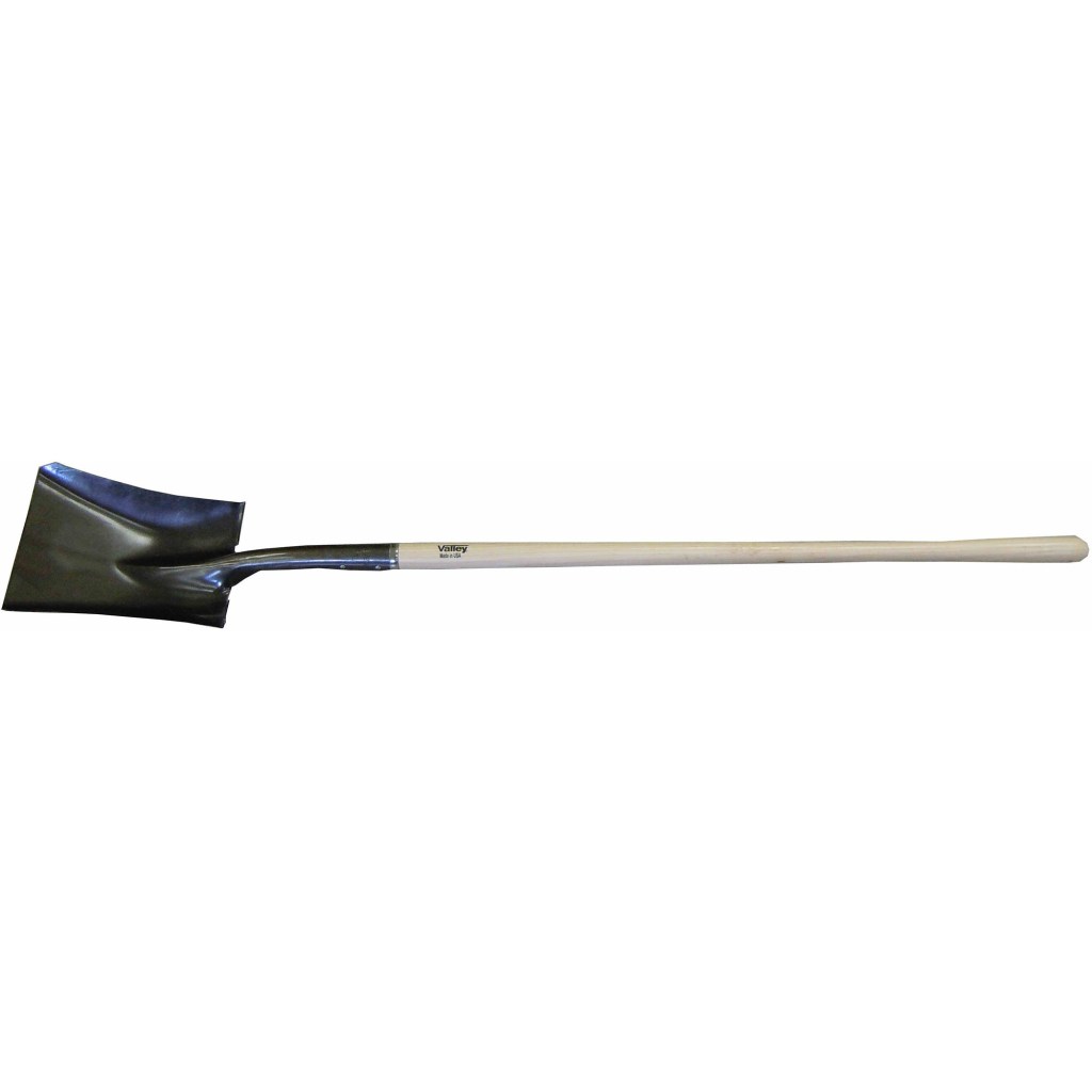 SQUARE SHOVEL, 48" ASH HANDLE (USA)