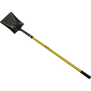 SQUARE SHOVEL, 48" FIBERGLASS HANDLE (USA)