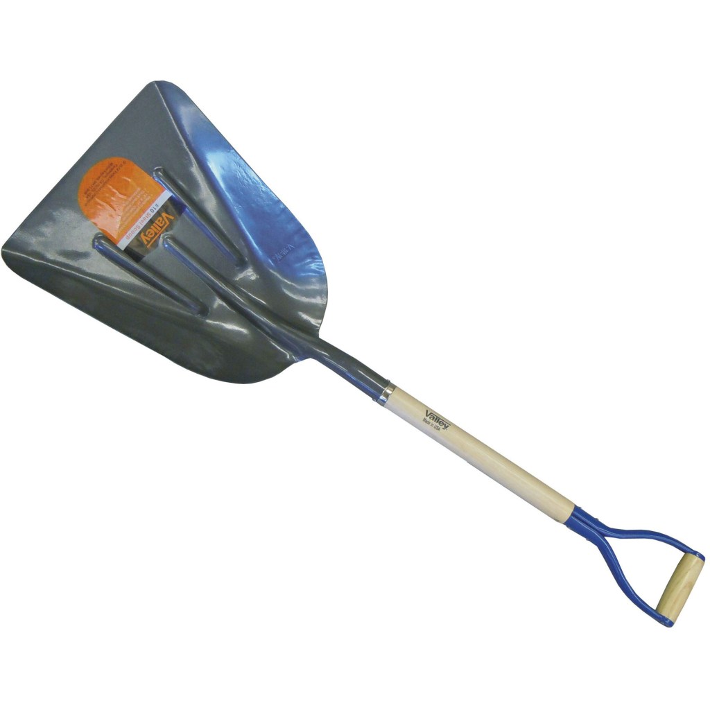 #10 STEEL SCOOP SHOVEL, 30" STEEL D-GRIP ASH HANDLE (USA)