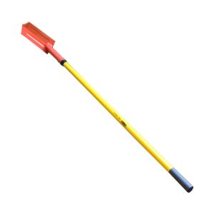 4" CLEAN OUT TRENCH SHOVEL, 48" FIBERGLASS HANDLE
