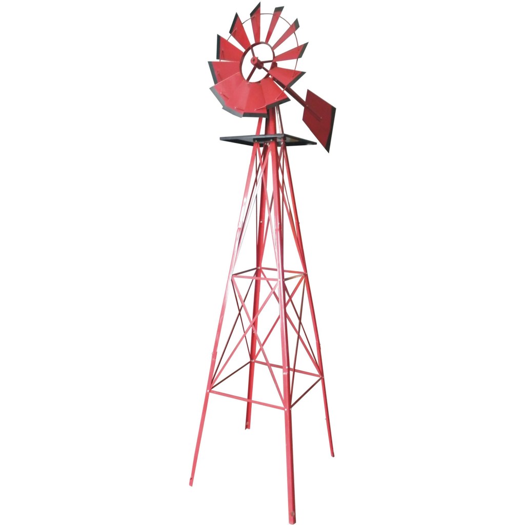 8 FT. WINDMILL ORNAMENT, CASE® RED WITH BLACK ACCENTS