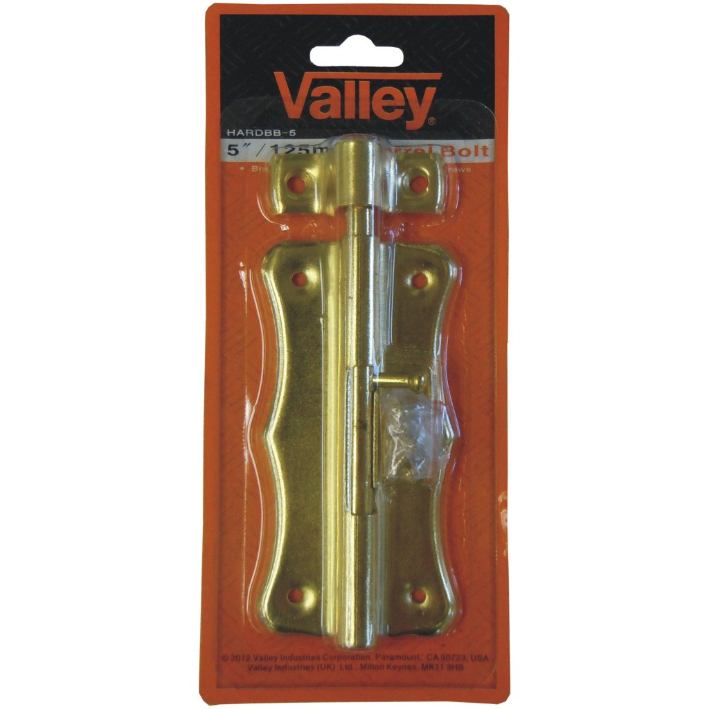 5" BARREL BOLT (BRASS)
