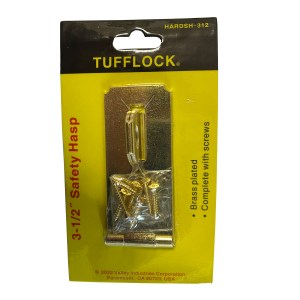 3-1/2" SAFETY HASP, BRASS