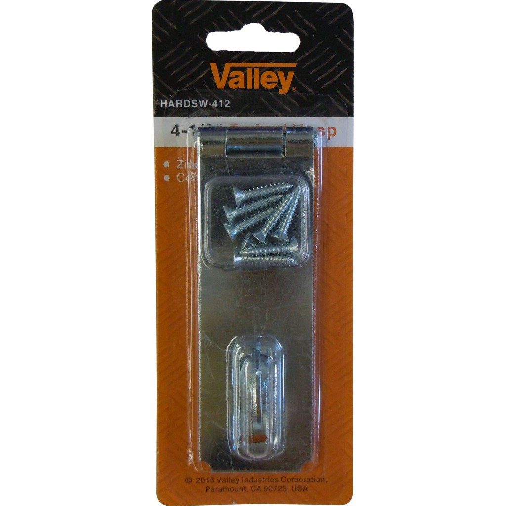 4-1/2" SWIVEL HASP, ZINC