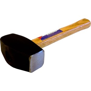 3 LB. DRILLING HAMMER, 12" WOOD HANDLE