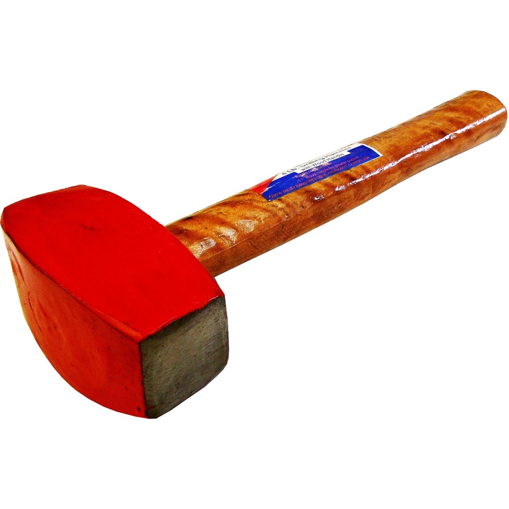 4 LB. DRILLING HAMMER, 12" WOOD HANDLE