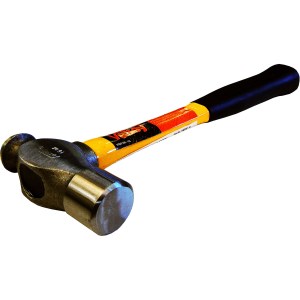 16 OZ. BALL PEIN HAMMER, FIBERGLASS HANDLE