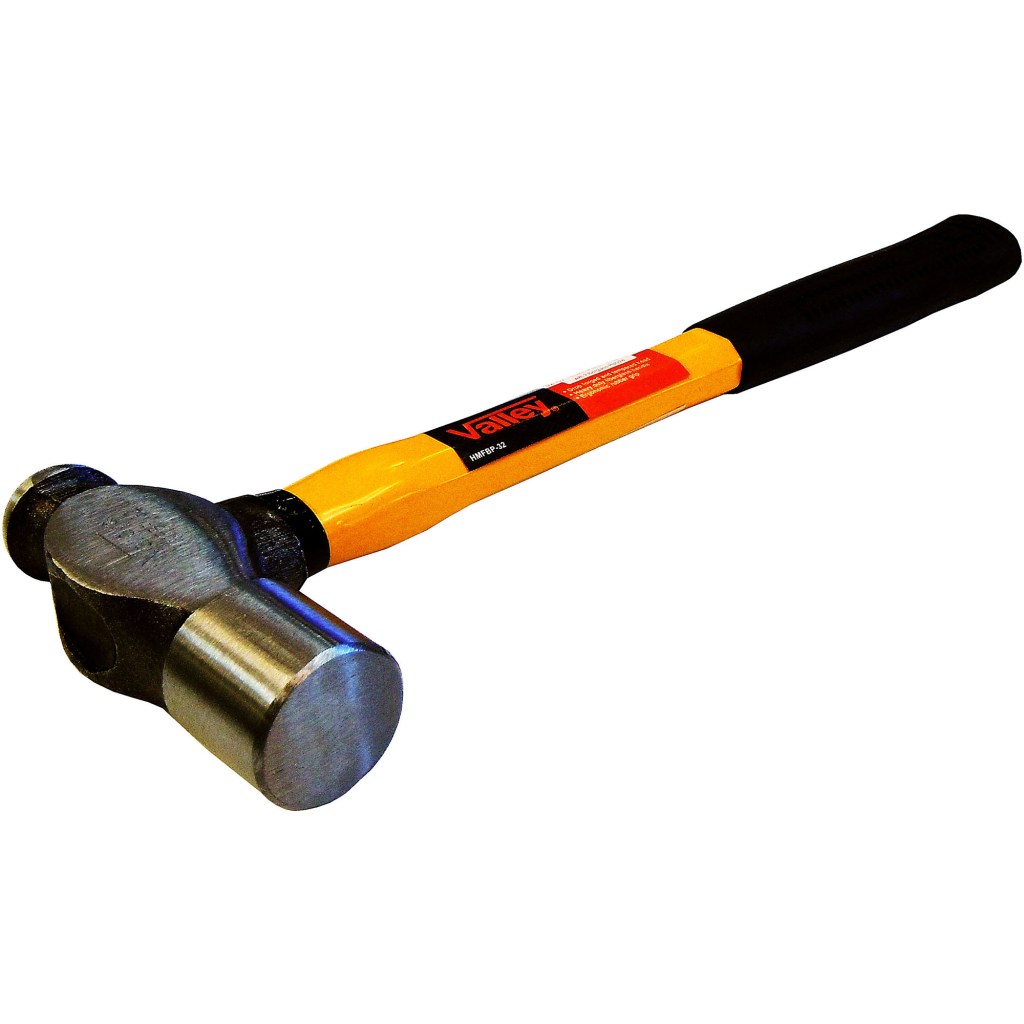 32 OZ. BALL PEIN HAMMER, FIBERGLASS HANDLE