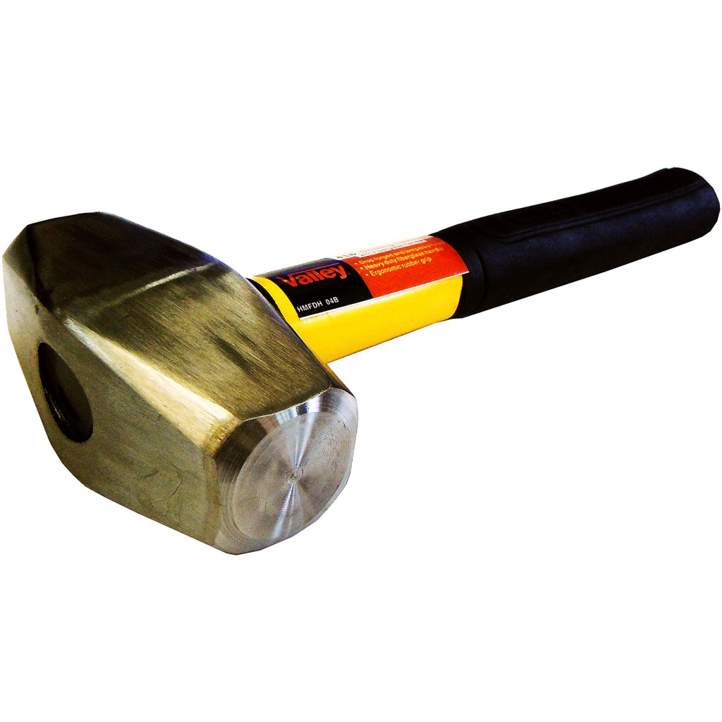 4 LB. DRILLING HAMMER, 11" FIBERGLASS HANDLE