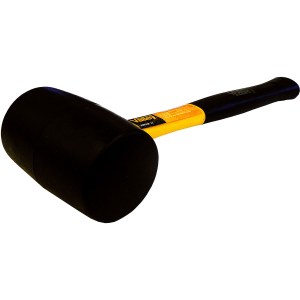 24 OZ. RUBBER MALLET, FIBERGLASS HANDLE