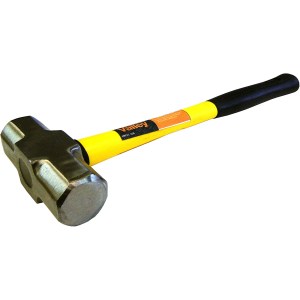 3 LB. SLEDGE HAMMER, 16" FIBERGLASS HANDLE