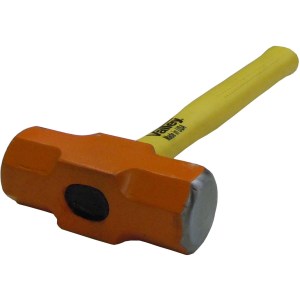 10 LB. SLEDGE HAMMER, ORANGE, 16" FIBERGLASS HANDLE