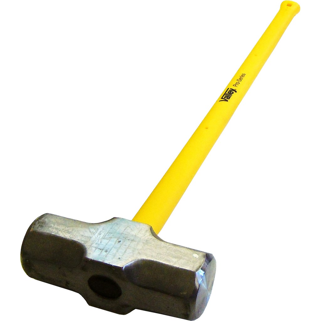 16 LB. SLEDGE HAMMER, 36" FIBERGLASS HANDLE