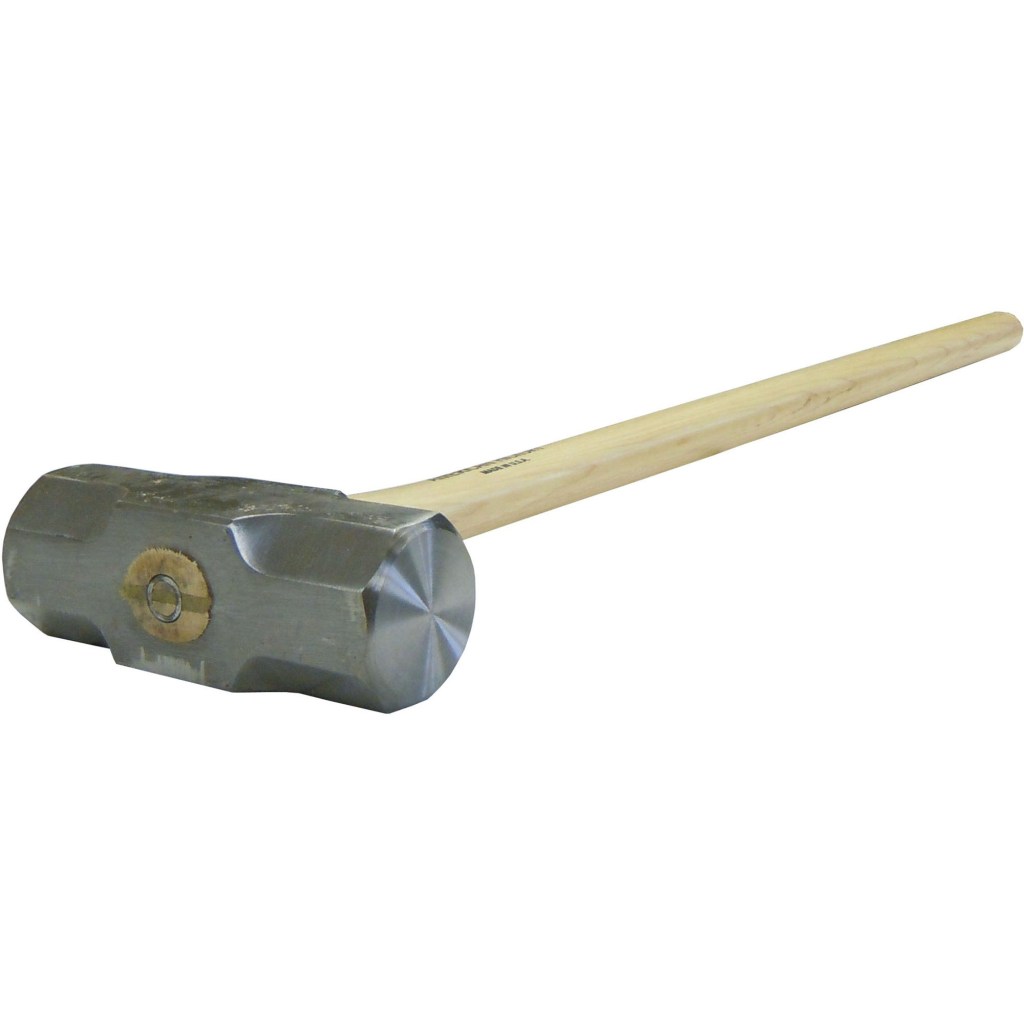 8 LB. SLEDGE HAMMER, 36" HICKORY HANDLE (USA)