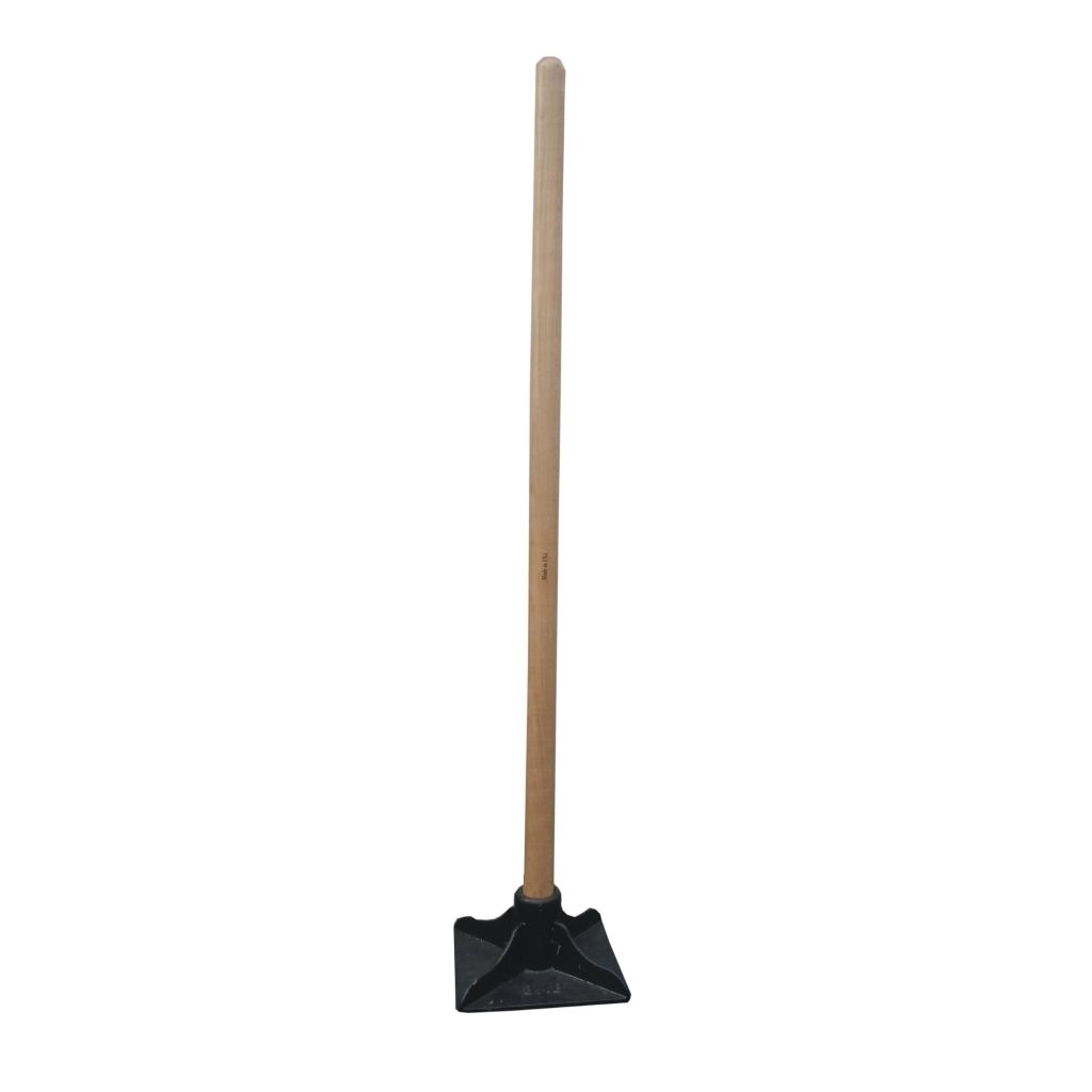 8" X 8" TAMPER, 48" WOOD HANDLE (USA)