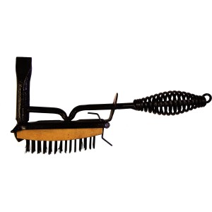 2-IN-1 WELDER CHIPPING HAMMER WITH BRUSH, SPRING GRIP