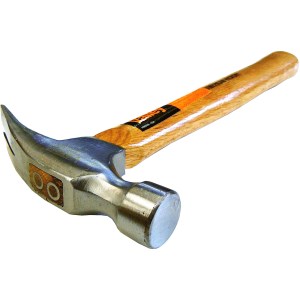 16 OZ. STRIAGHT RIP HAMMER, HICKORY HANDLE